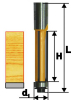 Фреза кромочная прямая ф12,7х26мм хв. 12мм (10652)